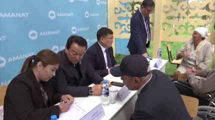 Выездные общественные приёмы партии «AMANAT» прошли в Казыгуртском районе Туркестанской области