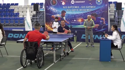 Региональный турнир по паранастольному теннису состоялся в Актау
