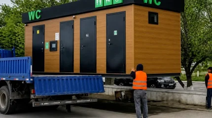 Туалет-«призрак» убрали с набережной Актау