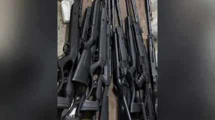 В Алматы изъяли крупную партию пневматики и ножей из незаконного оборота (ВИДЕО)