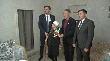 Представители партии «AMANAT» чествуют ветеранов и тружеников тыла по всей стране