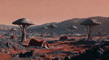 NASA хочет строить дома из грибов на Марсе