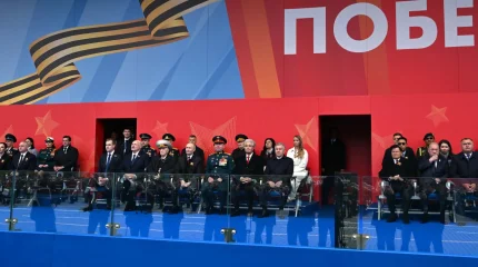 Президент Қасым-Жомарт Тоқаев Мәскеудегі Қызыл алаңда Ұлы Жеңістің 81 жылдығына орай өткен әскери шеруге барды