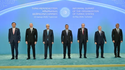 Президенты стран ОТГ прибыли в Конгресс-холл в Туркестане
