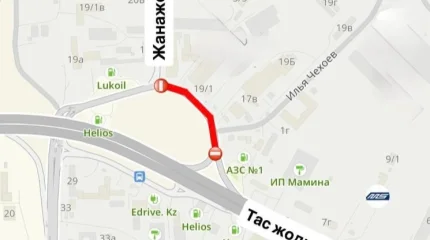 Астанада Жаңажол көшесінен Алаш тасжолына дейінгі аралық уақытша жабылады