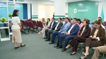 Шымкентте «АMANAT» партиясының жаңа модульдік оқу бағдарламасы басталды