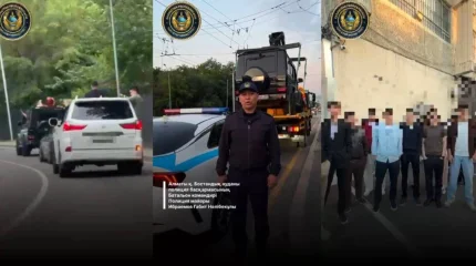 Алматыда мектеп түлектері ұйымдастырған автокортеж тоқтатылды