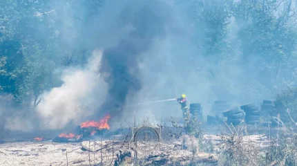 База отдыха загорелась в Астане