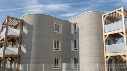 Во Франции представили самый большой в мире дом, напечатанный на 3D-принтере