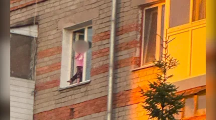 Пока родители пьянствовали: в Петропавловске полицейский спас двух детей, едва не выпавших из окна жилой пятиэтажки