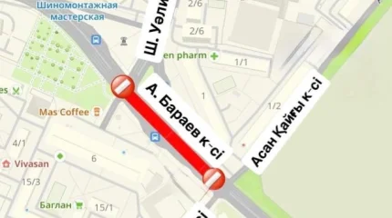 Астанада тағы бір көше уақытша жабылды