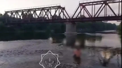 Өскеменде көпірден суға секірген ер адамды құтқарушылар алып шықты