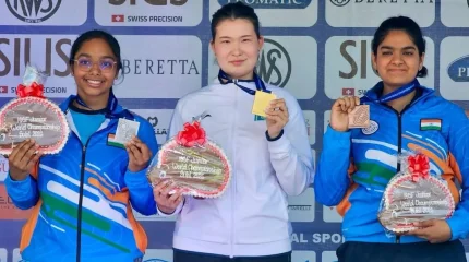 Золотой выстрел: казахстанка Асылым Жакия выиграла чемпионат мира по пулевой стрельбе