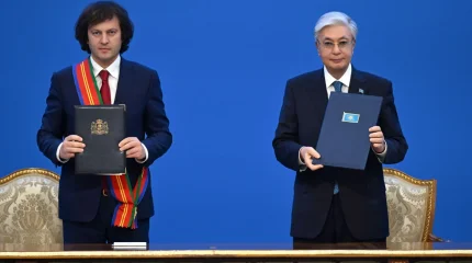 Қасым-Жомарт Тоқаев пен Ираклий Кобахидзе бірлескен мәлімдеме қабылдады