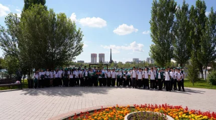 Астанада «Таза Қазақстан» акциясына «Жасыл елдің» 80-нен астам сарбазы қатысты