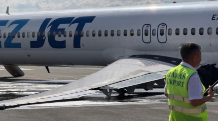 Самолет TezJet завалился при взлете