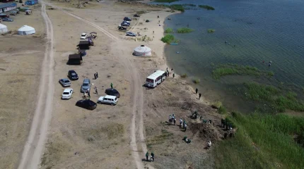 Дубыгалы көлінің жағасы қоқыстан тазартылды