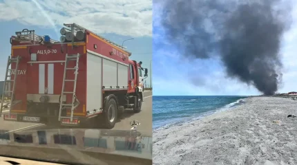 База отдыха загорелась в Актау