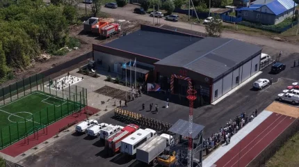 ТЖМ басшысы Смирново ауылында жаңғыртылған өрт сөндіру бөлімін ашты