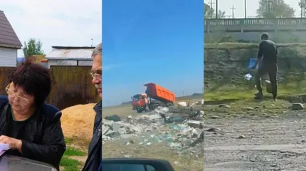 Видеокамеры помогают полиции выявлять стихийные свалки в Казахстане