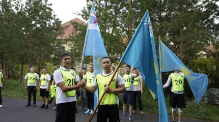 Астанада Әуе қорғанысы күштерінің әскери қызметшілері Спорт күнінде бес шақырымға жүгірді