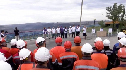 Члены республиканского предвыборного штаба партии «Әділет» встретились с трудовыми коллективами Экибастуза