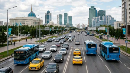 Казахстанцы стали чаще ездить на автобусах и такси