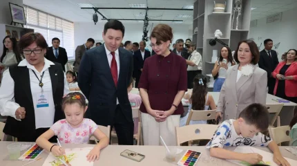 Аида Балаева Ә. Қастеев атындағы ҚР Ұлттық өнер музейіндегі жаңғыртудан өткен «Арт-зертхана» көркемсурет студиясымен танысты