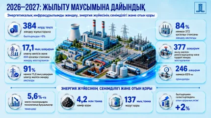 Жылыту маусымына дайындық: энергия нысандарын жөндеуге 384 млрд теңге бөлінді