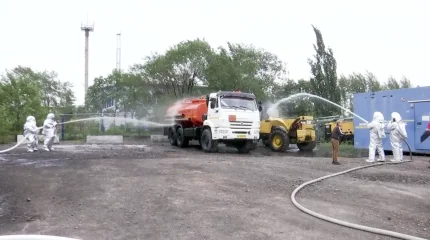 Сотрудники ДЧС Павлодарской области и «БОГАТЫРЬ КӨМІР» провели противопожарные учения на разрезе