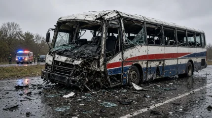 Автобус попал в аварию: погибли не менее 21 человека