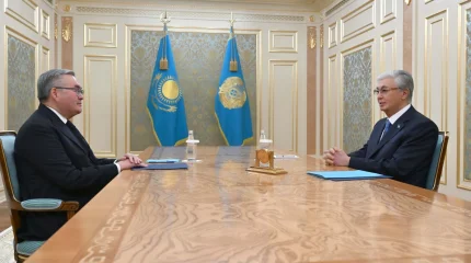 Глава государства принял вновь назначенного министра иностранных дел Мухтара Тлеуберди