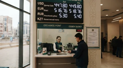 Доллар опустился ниже 450 тенге: курсы валют на 15 сентября