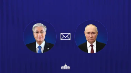 Глава государства направил поздравительную телеграмму Президенту России Владимиру Путину