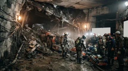 При обрушении золотого рудника погибли 11 человек