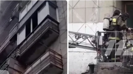 Мужчина пострадал при пожаре в многоэтажке Усть-Каменогорска